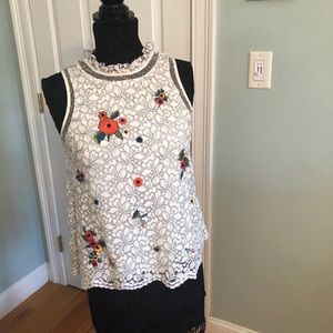 Anthropologie lace top.
